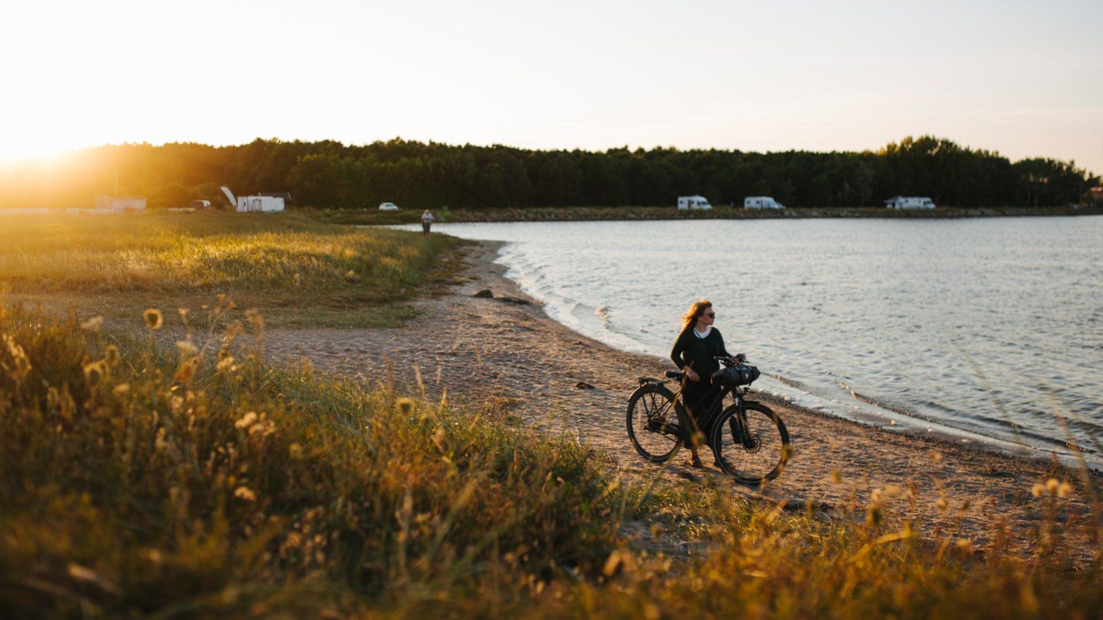 På cykel ved Eriks Hale