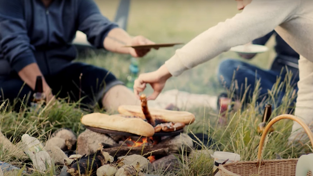 Påske, mad, bål, strand, sommer, forår, sensommer