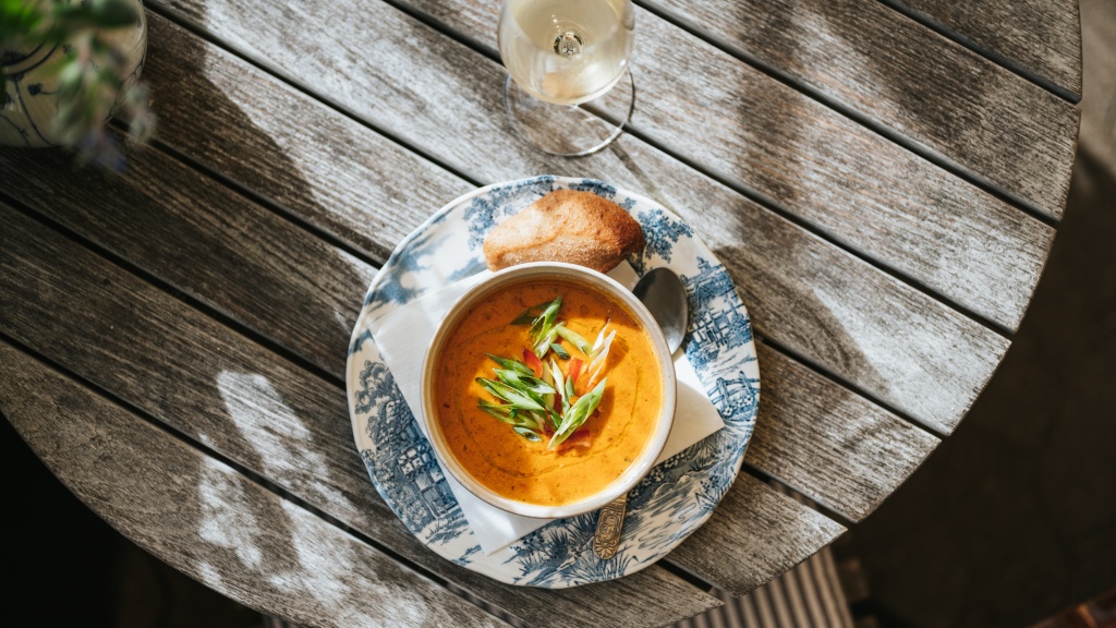 Café Den Gamle Købmandsgaard i Ærøskøbing på Ærø