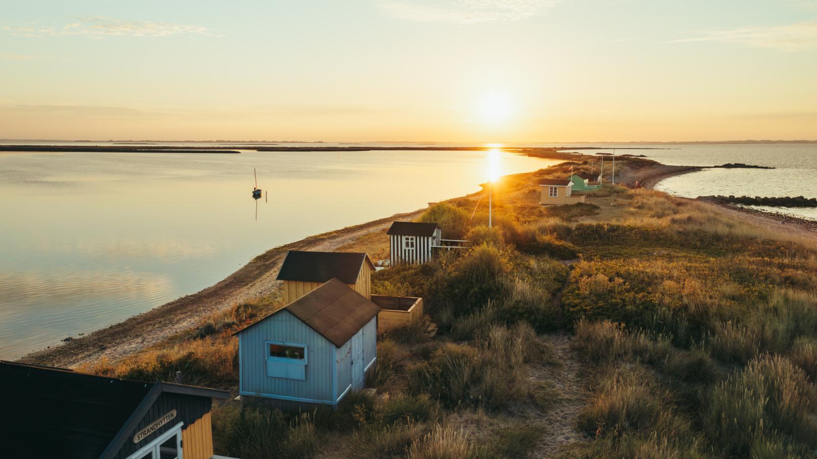 Badehuse og sommer på Ærø