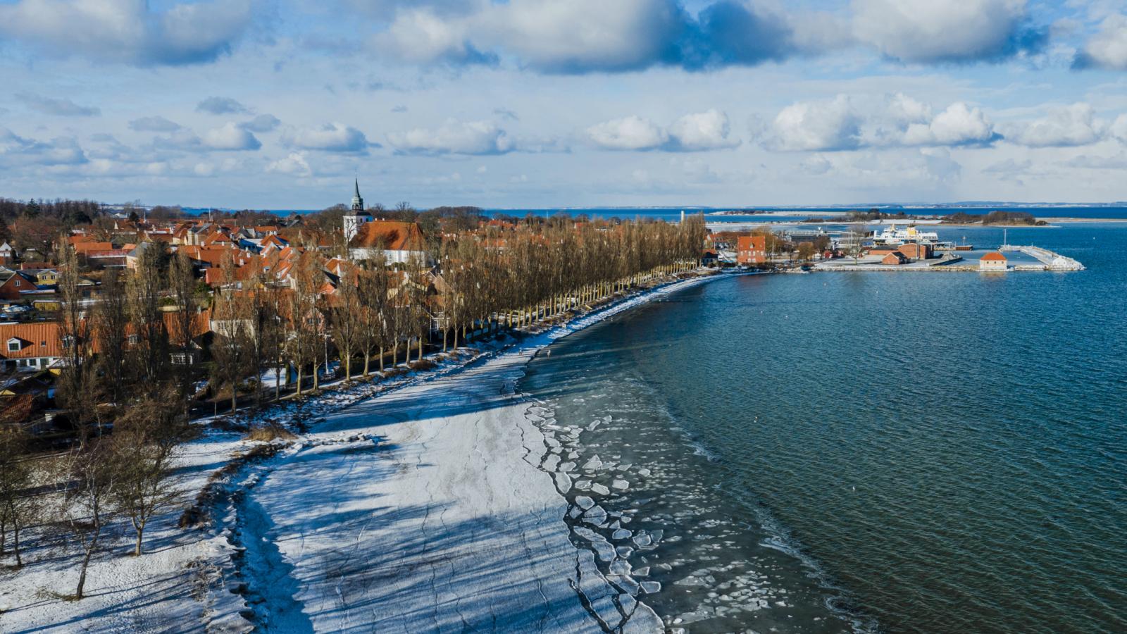 Vinter i Ærøskøbing på Ærø