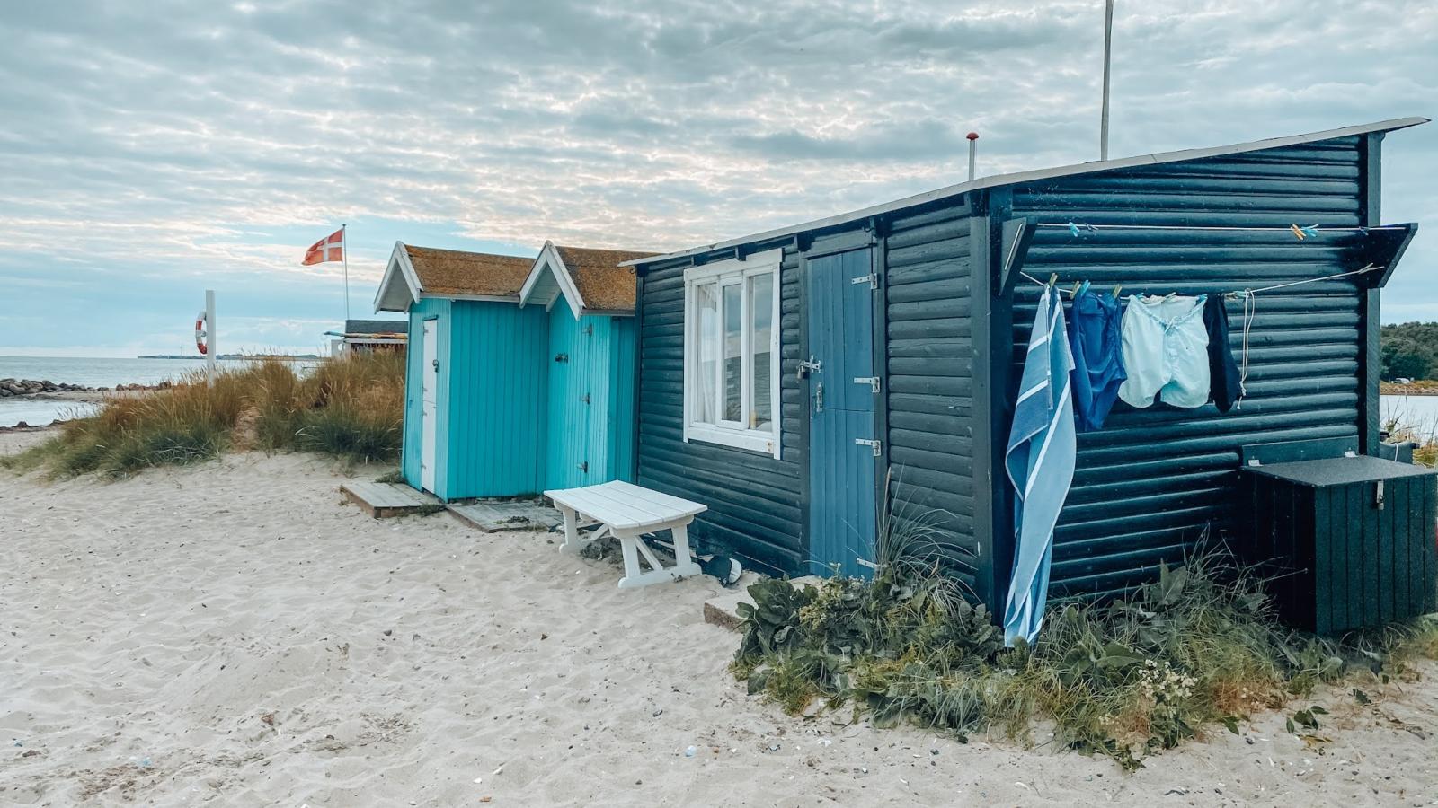 Badehuse på Ærø - strande på Ærø
